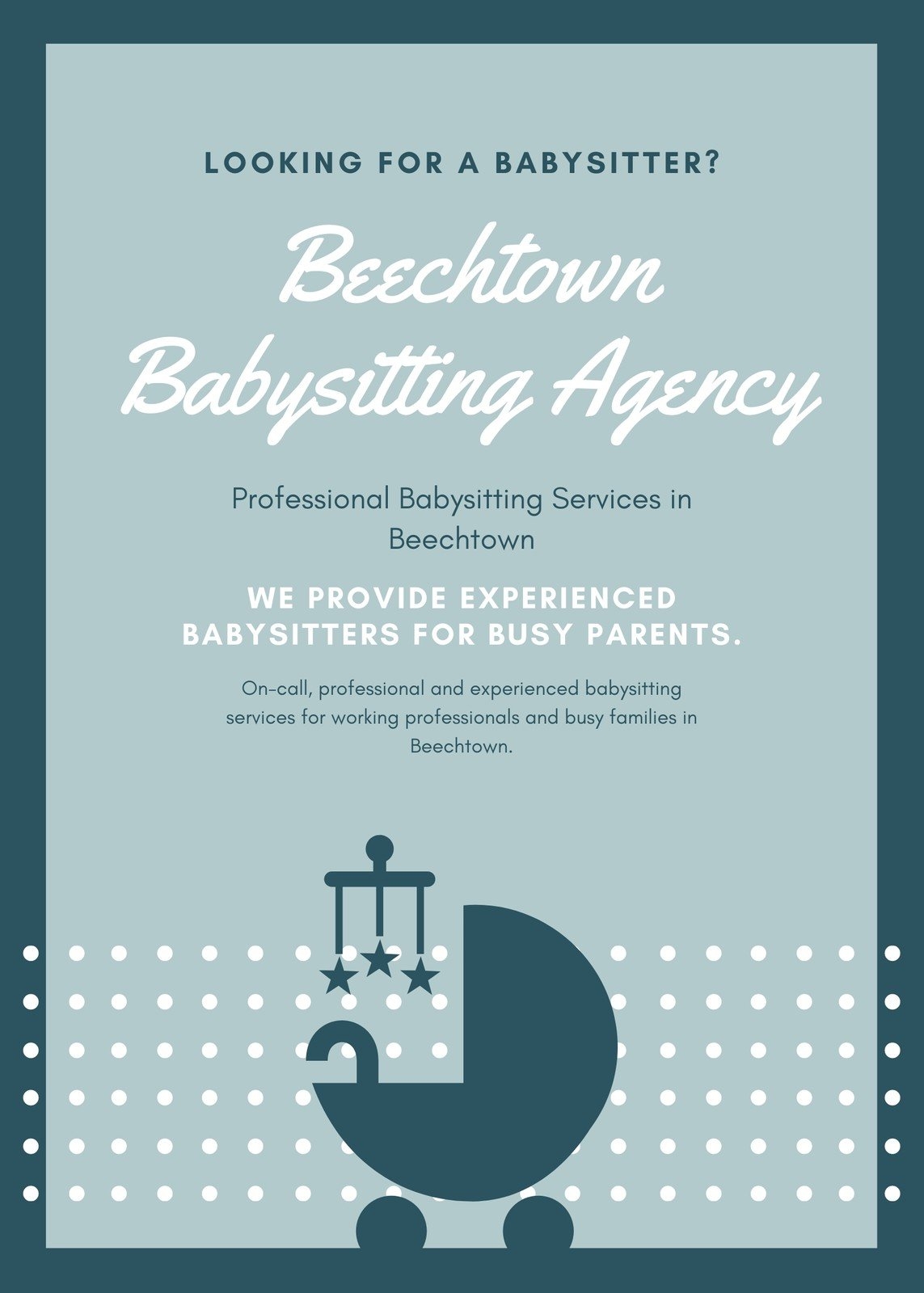 Free Printable Babysitting Templates