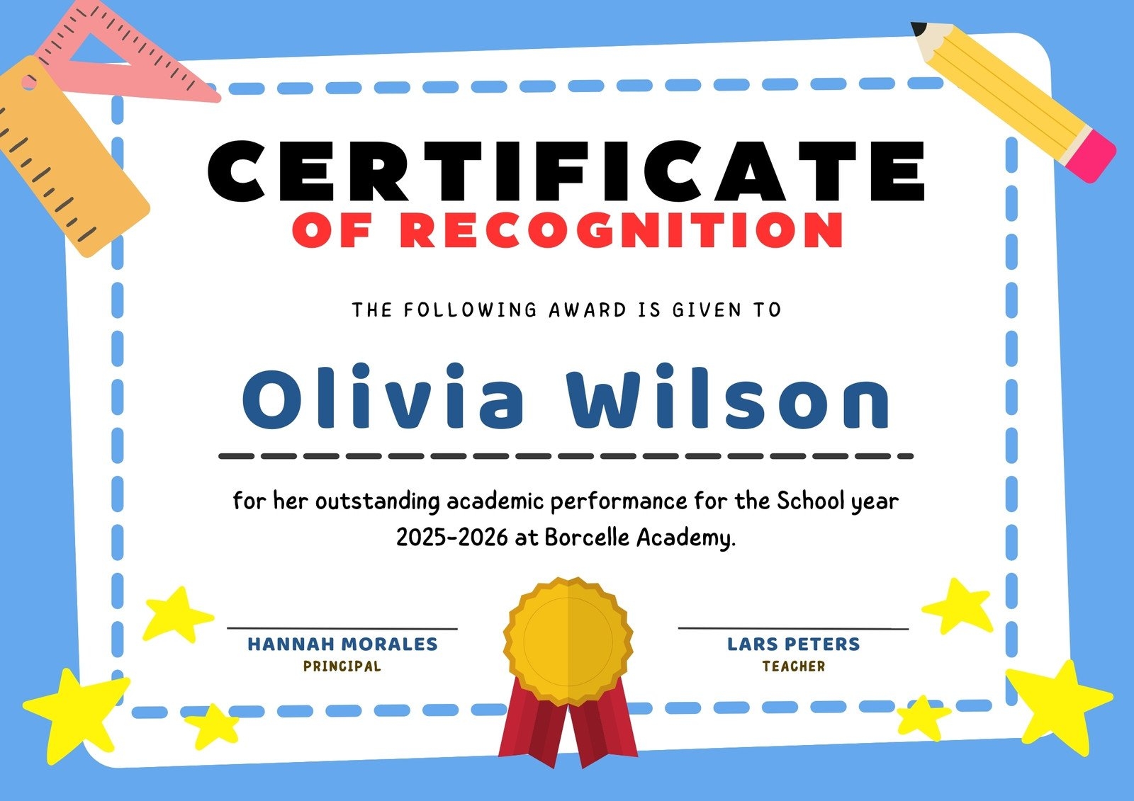Free Custom Printable School Certificate Templates Canva