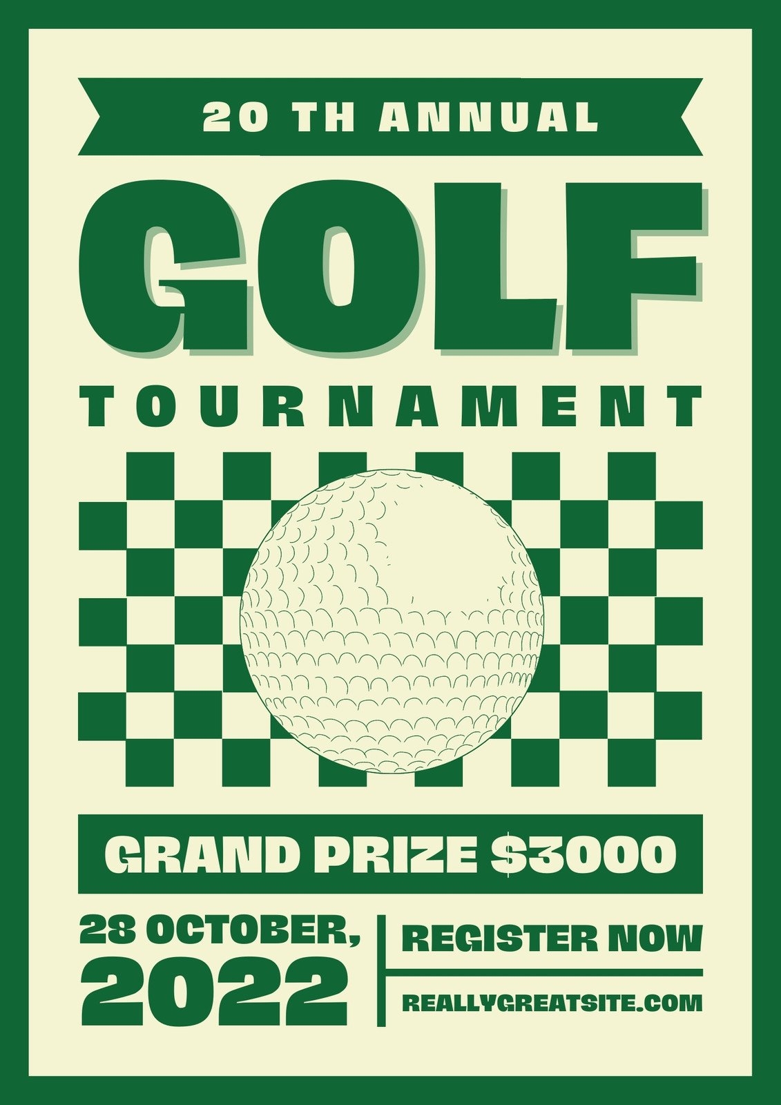 Printable Golf Tournament Flyer Template Free