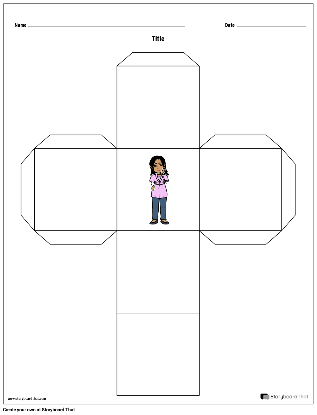 Free Customize Story Cube Templates Printable Story Cubes