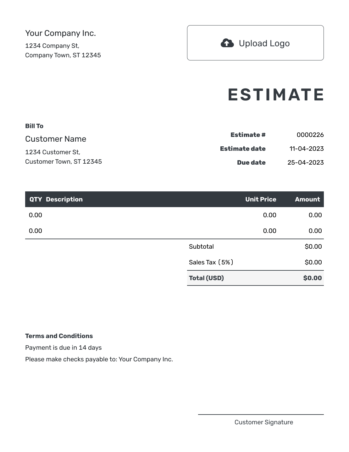 Free Estimate Template Business Templates Docelf Free Estimate Template Business Templates Docelf