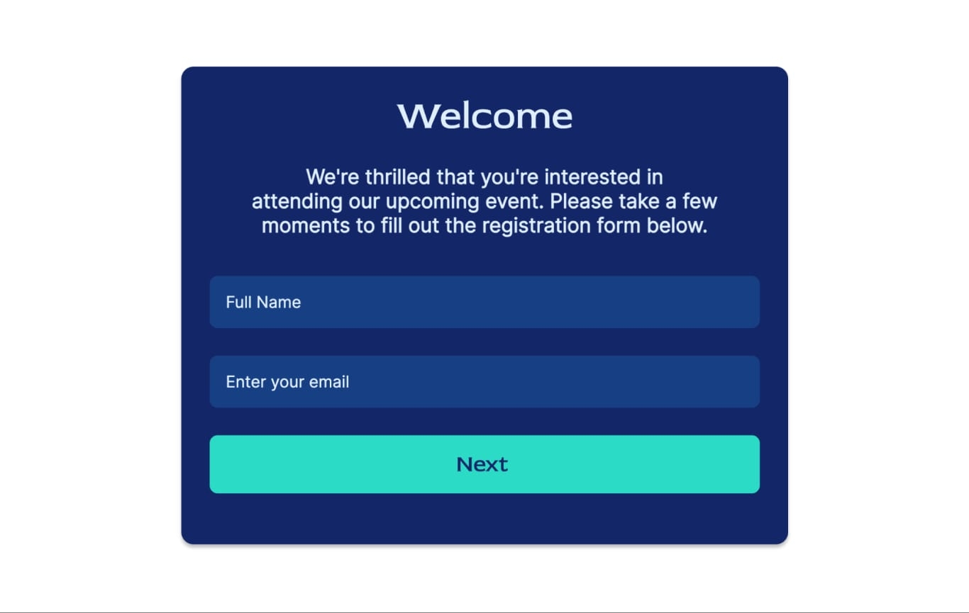 Free Blank Printable Event Registration Form