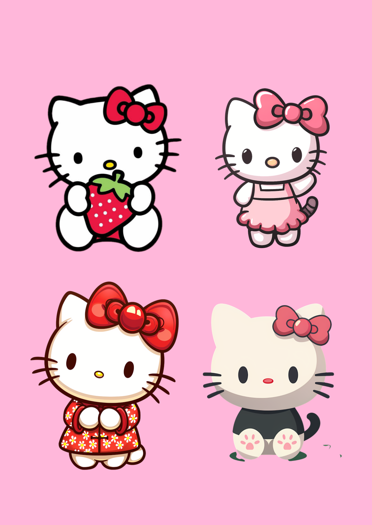Free Printable Hello Kitty Cake Templates