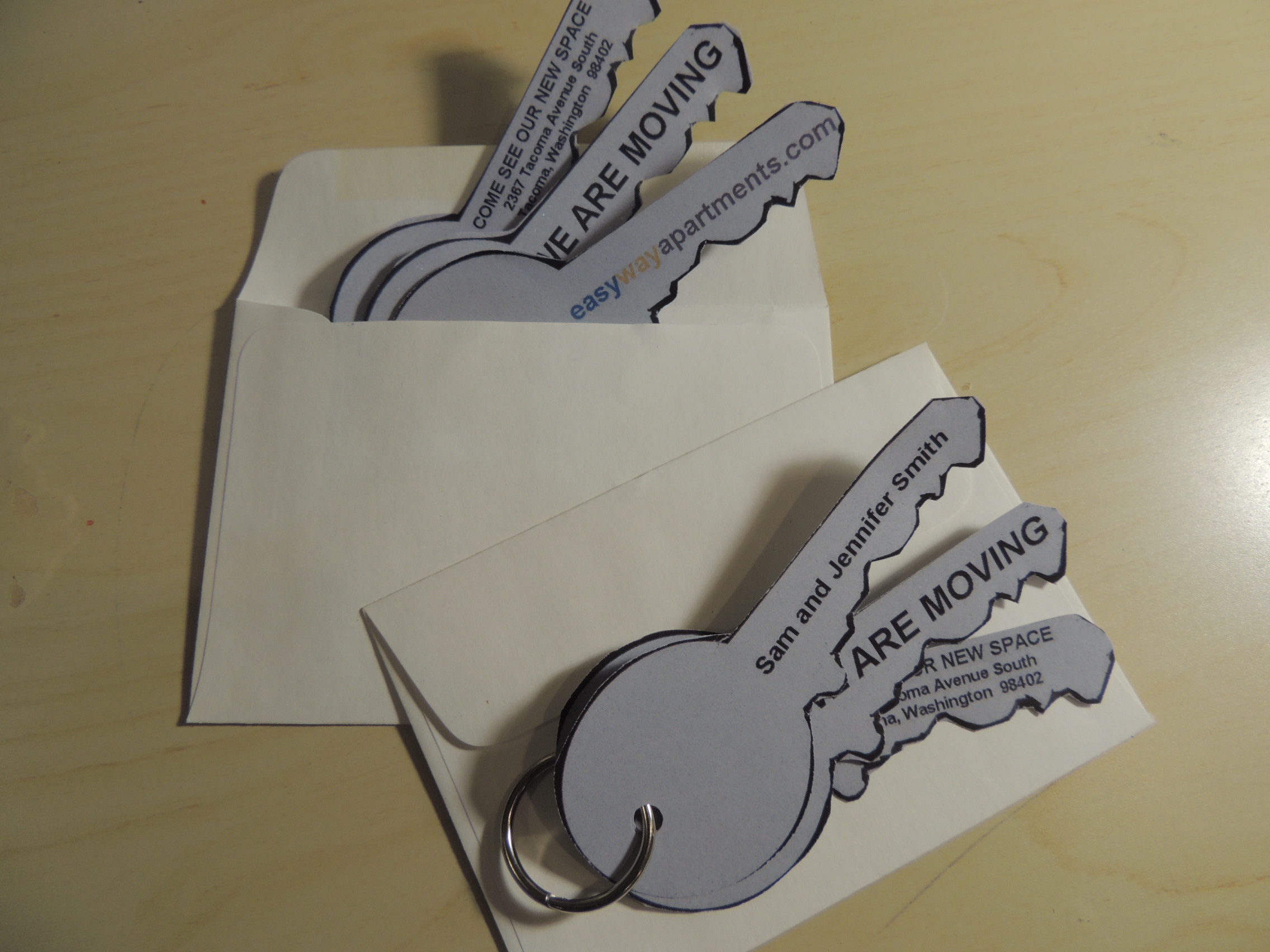 Free Key Chain Moving Announcement Printable And Tutorial Premier Residential