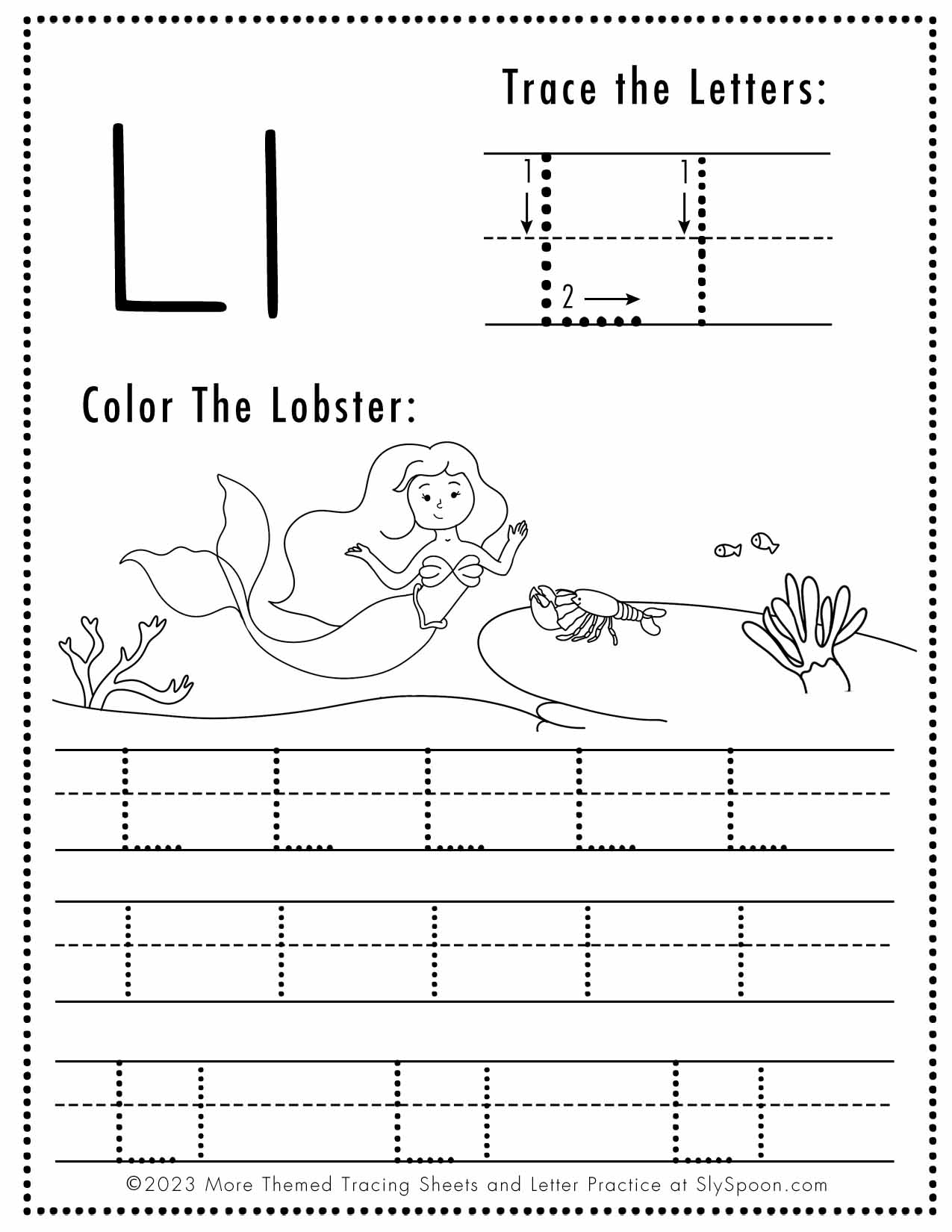 Free Printable Letter L Worksheets