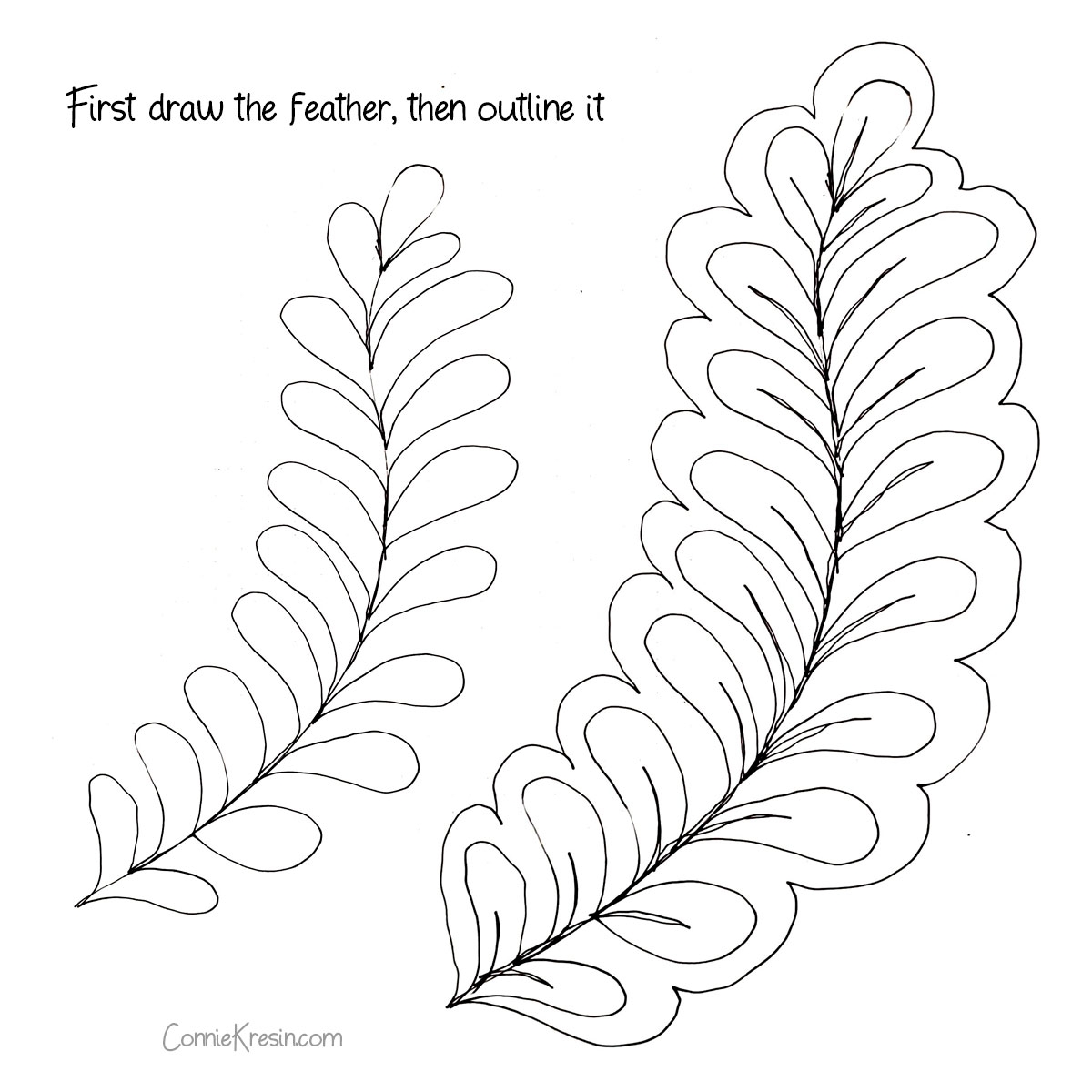 Free motion Feather Template For Log Cabin Runners Freemotion By 