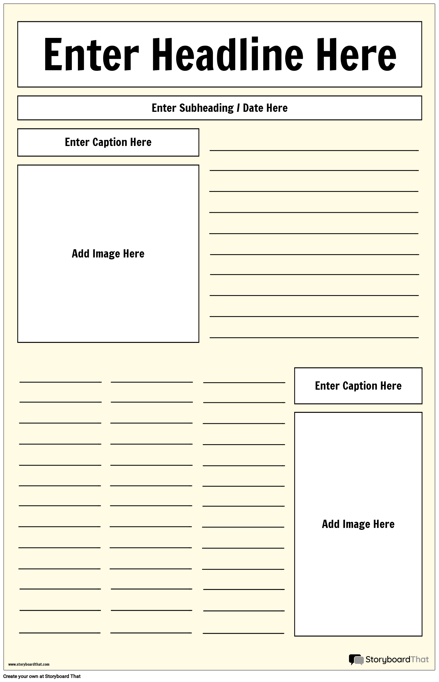 Free Printable Newspaper Template For Kids