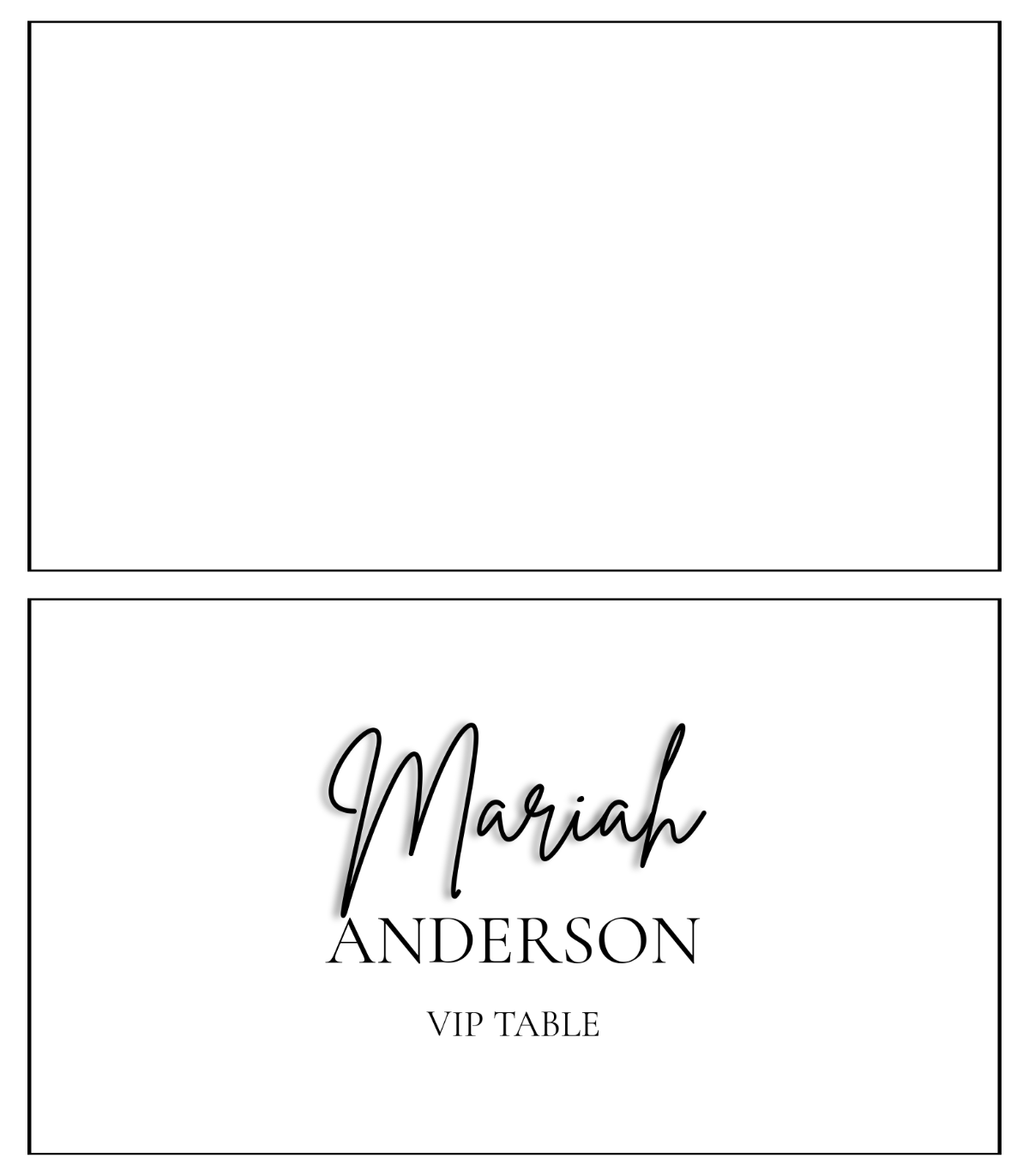 Blank Place Card Template Printable