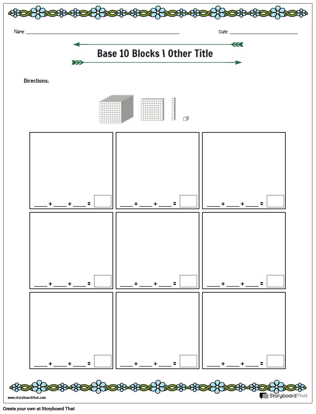 Free Place Value Worksheets By Storyboard That
