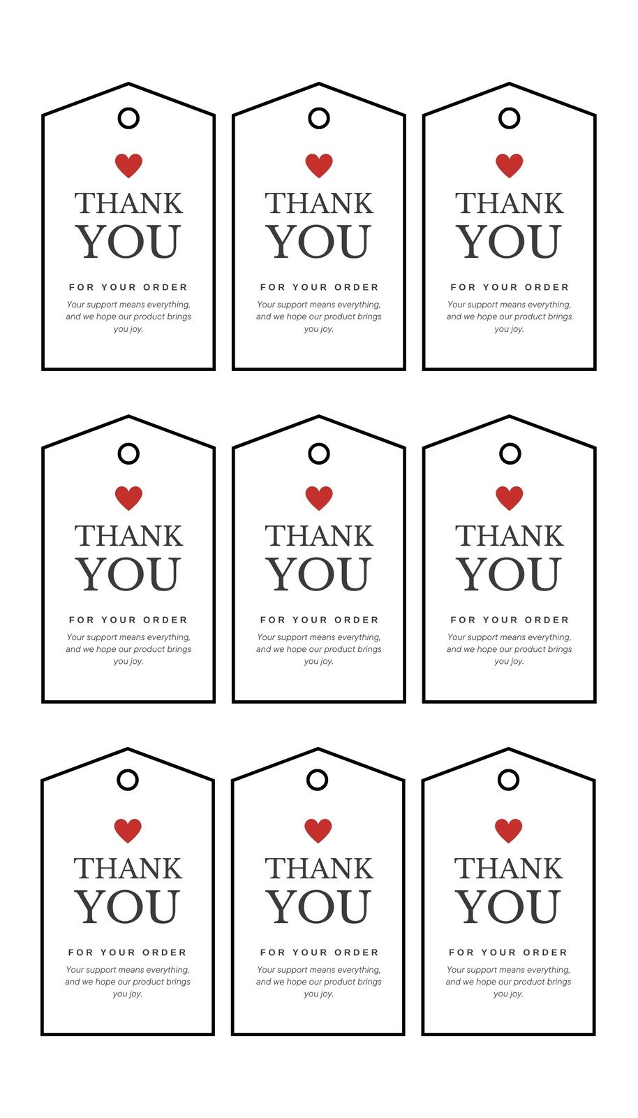 Free Printable Homemade Gift Tags Templates