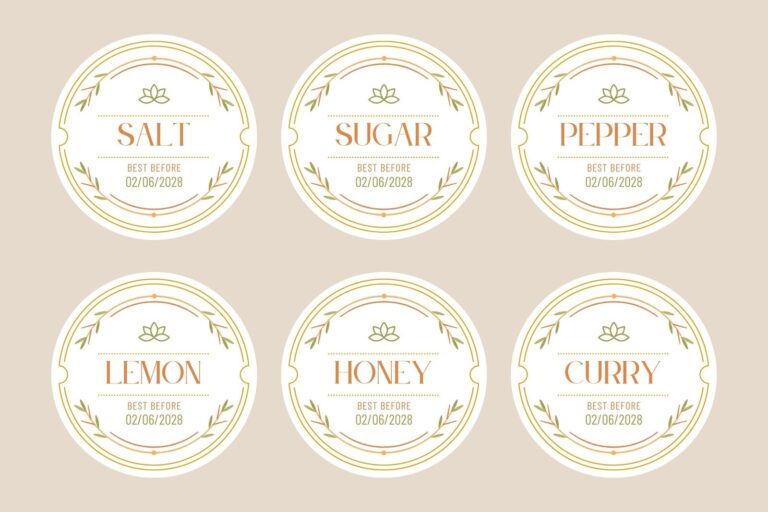Free Printable And Customizable Kitchen Label Templates Canva
