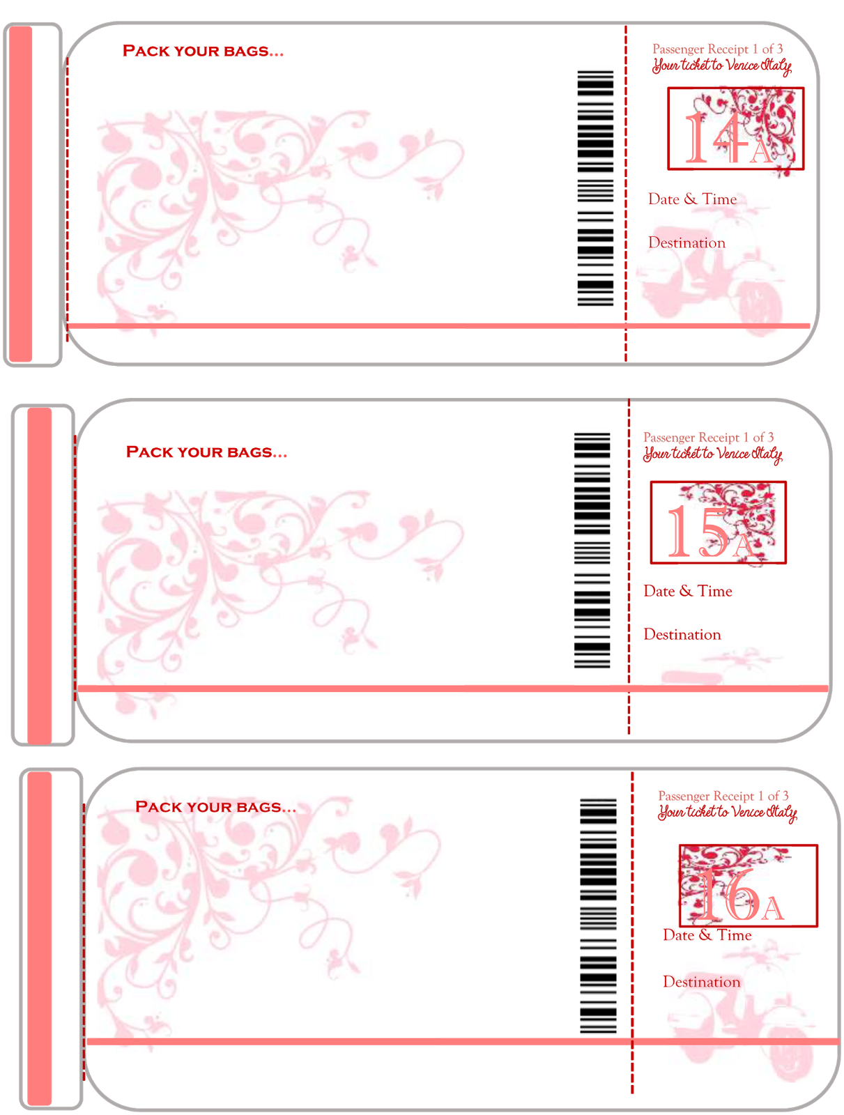 FREE PRINTABLE Arrivederci 30 Party Passport Invitations
