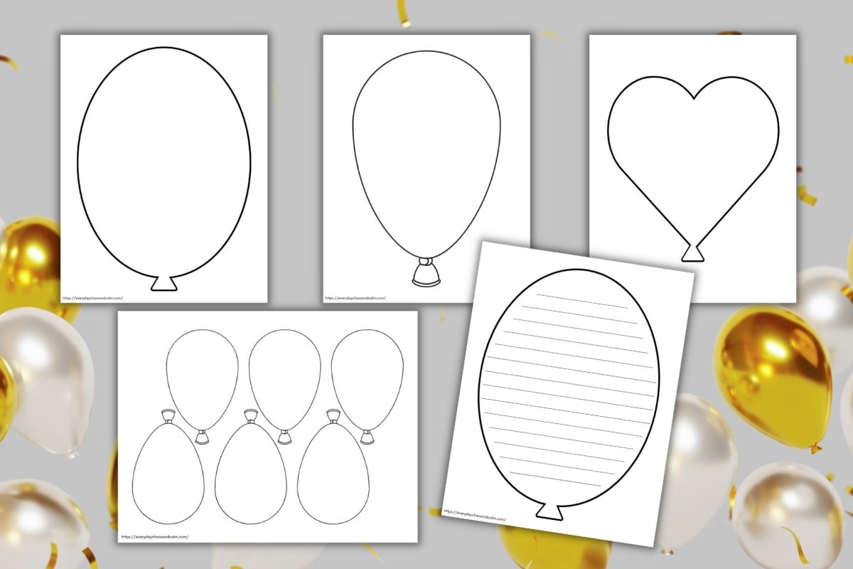 Free Printable Balloon Template Free Printable Balloon Template