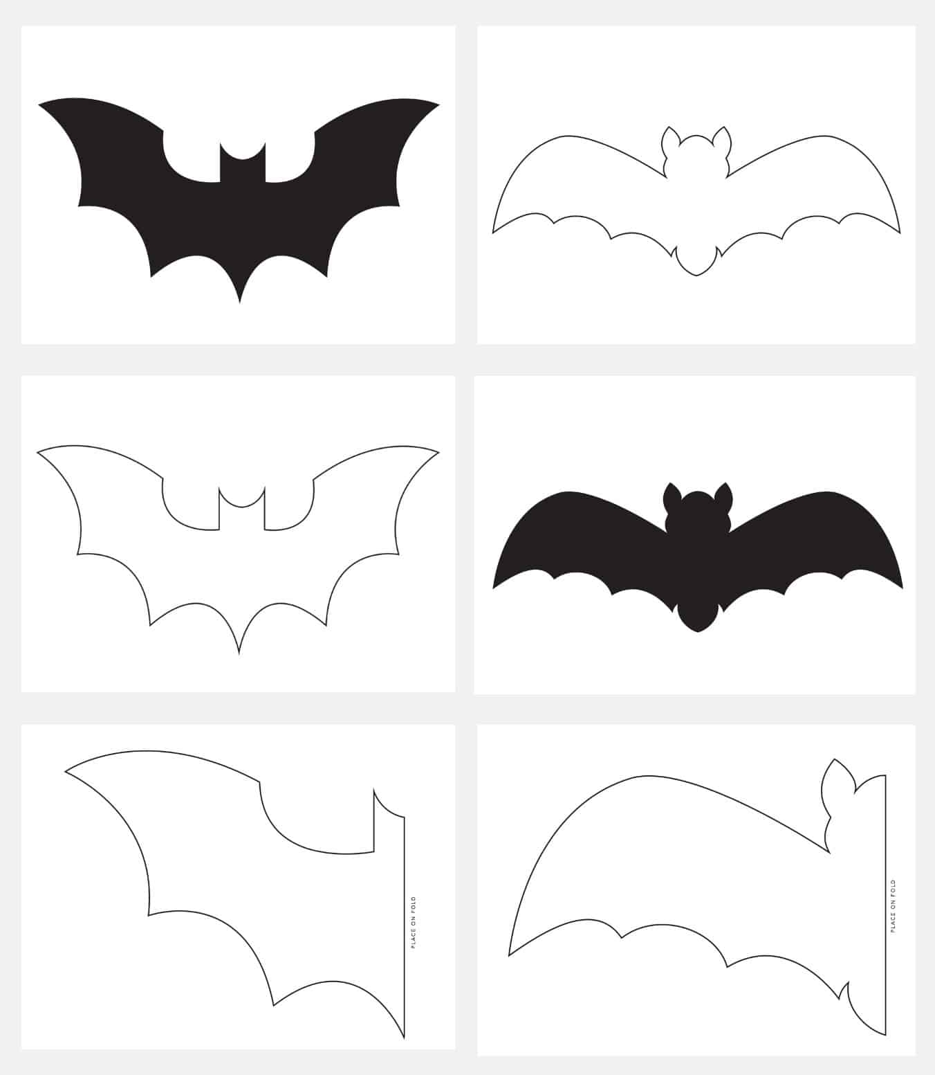Free Printable Bat Template Printable