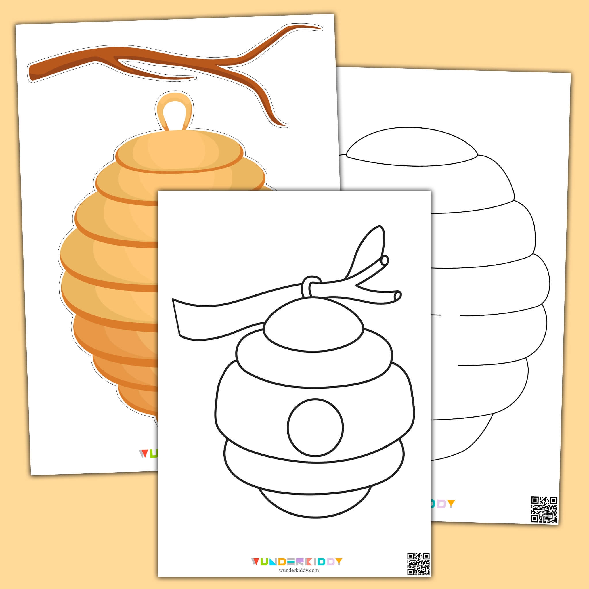 Free Printable Printable Bee Craft Template