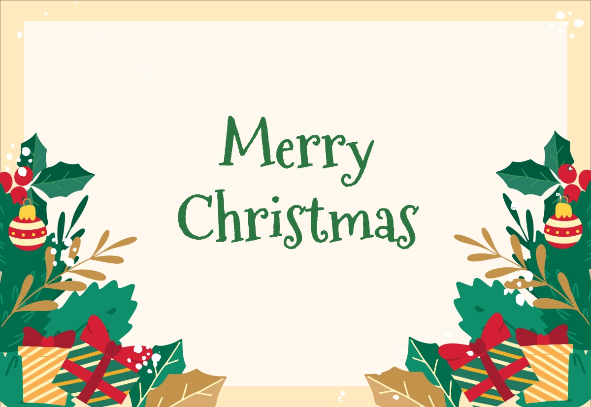 Free Christmas Photo Card Templates Printable