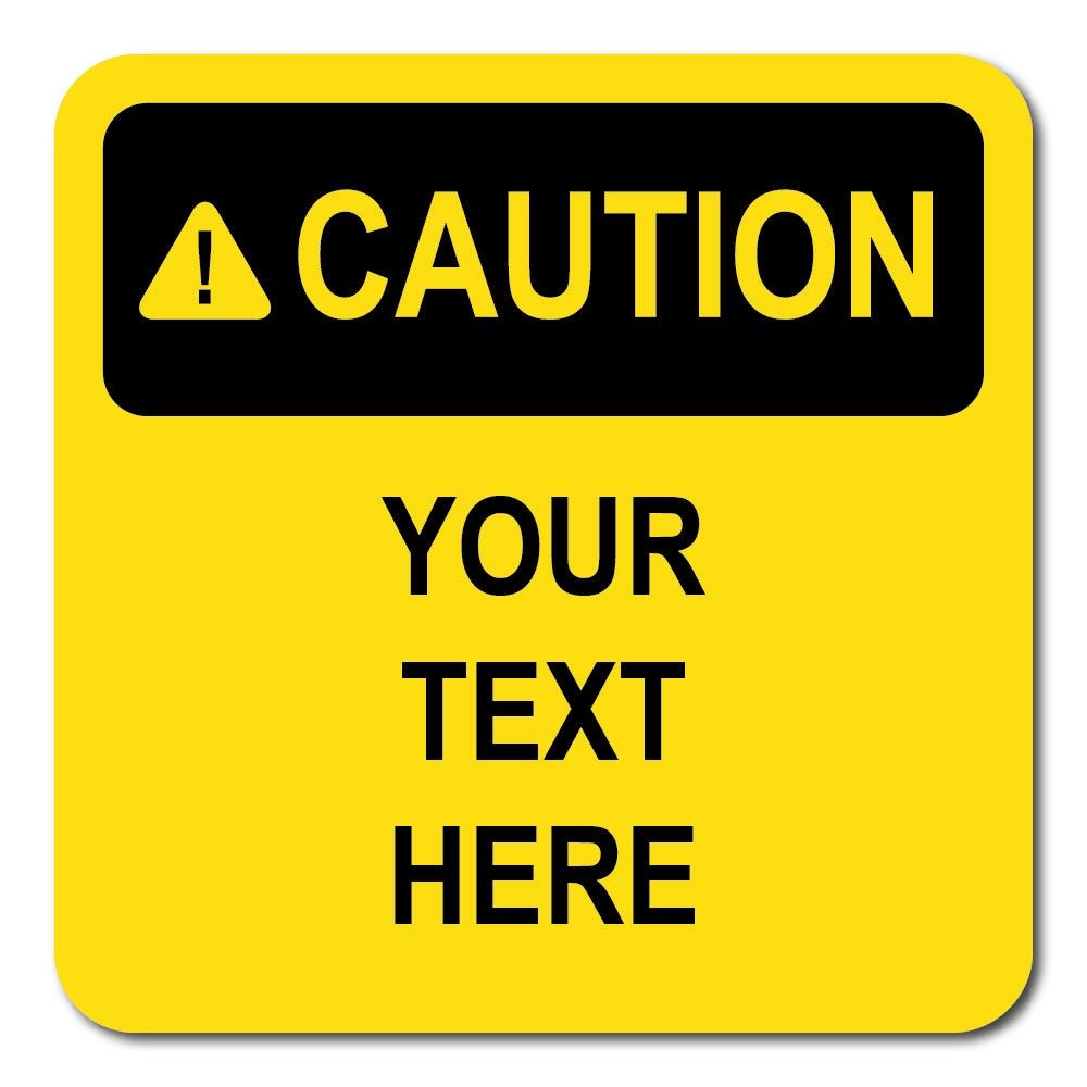 Free Printable Caution Sign Template Worksheets Library