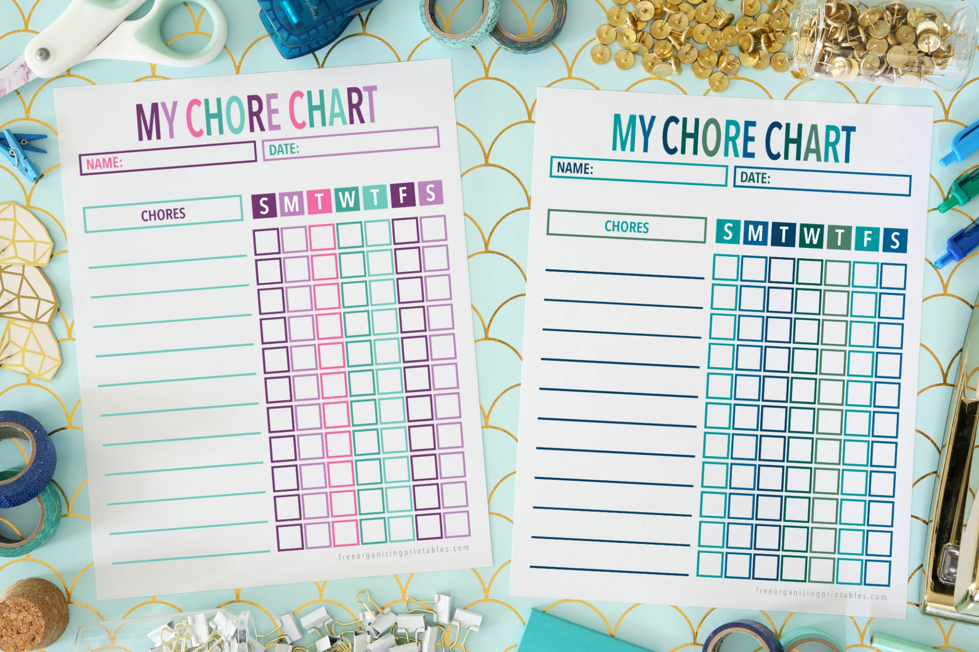 Blank Printable Chore Charts Free