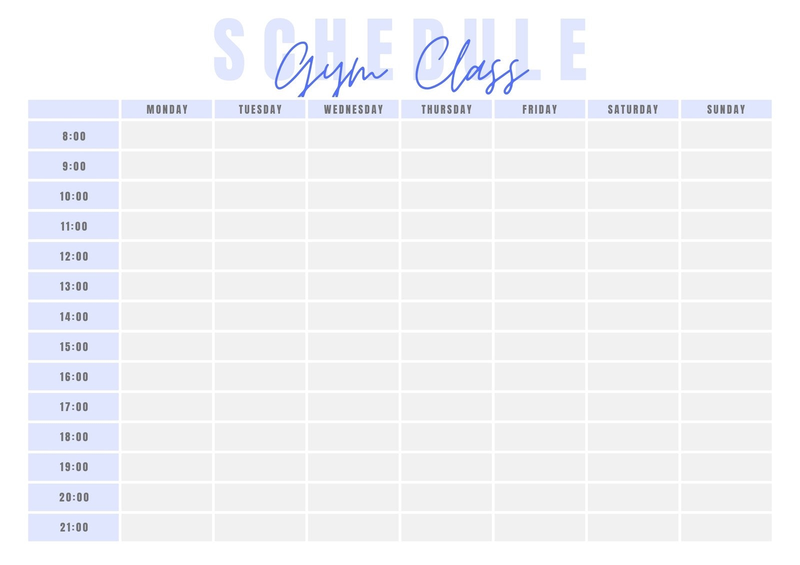 Free Printable Class Schedule Templates To Customize Canva