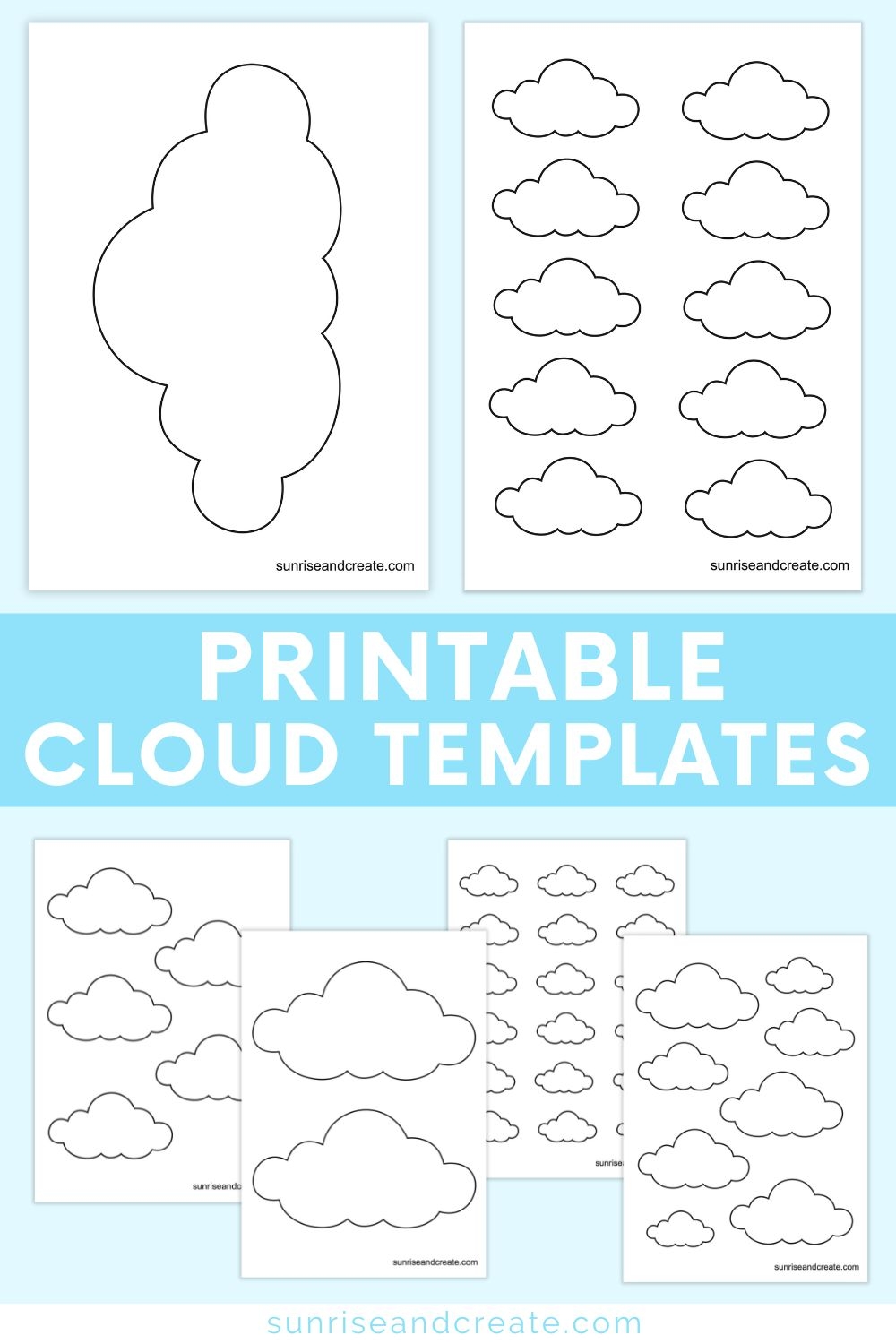 Free Cloud Printable Template