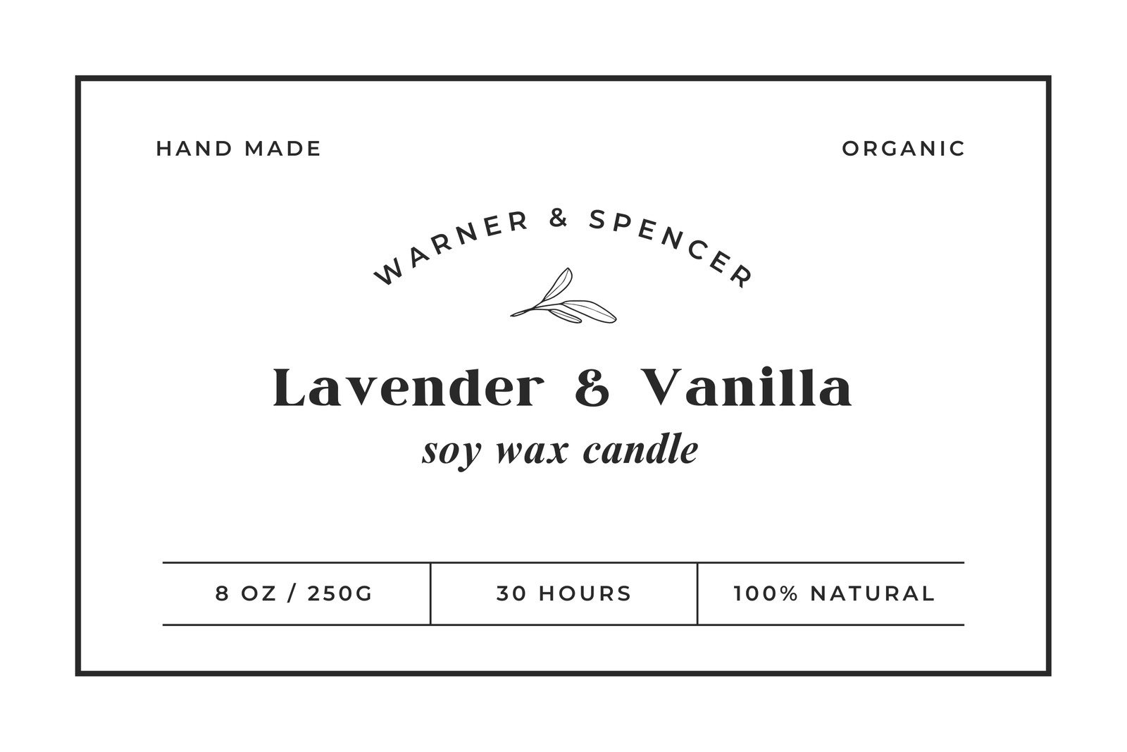 Free Printable Candle Warning Labels Template