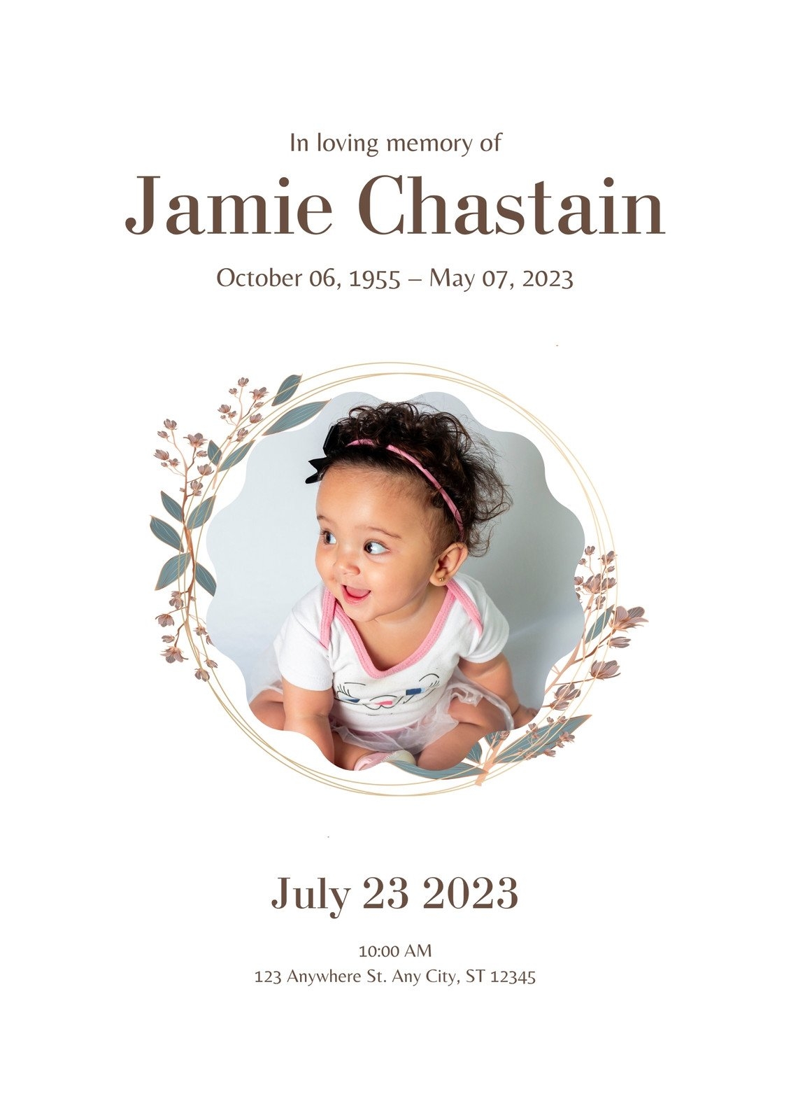 Funeral Program Templates Free Printable