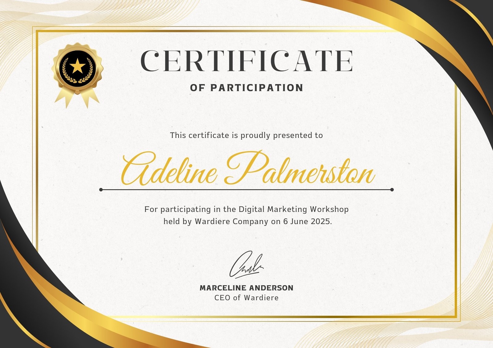 Free Printable Customizable Recognition Certificate Templates 