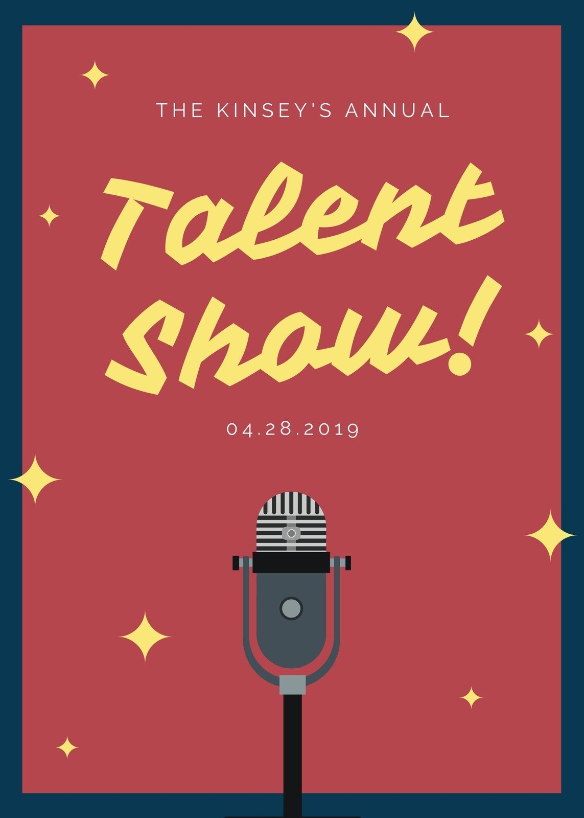 Free Printable Customizable Talent Show Flyer Templates Canva