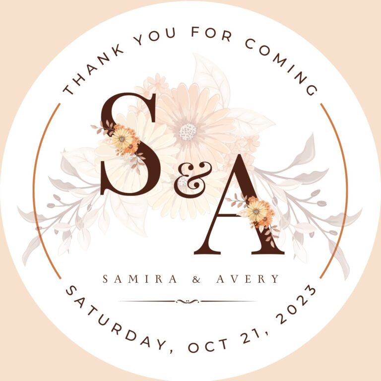 Free Printable Customizable Wedding Label Templates Canva