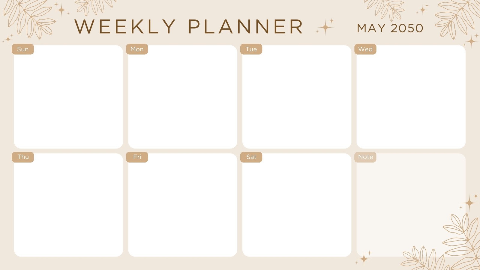 Template Free Printable Cute Blank Calendar