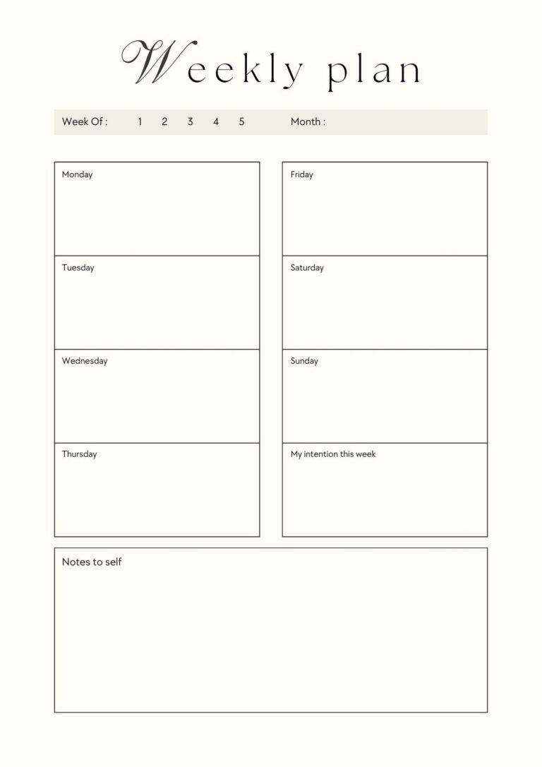 Free Printable Customizable Weekly Lesson Plan Templates Canva