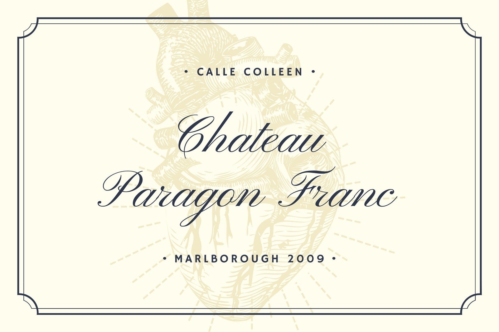 Blank Printable Wine Label Template