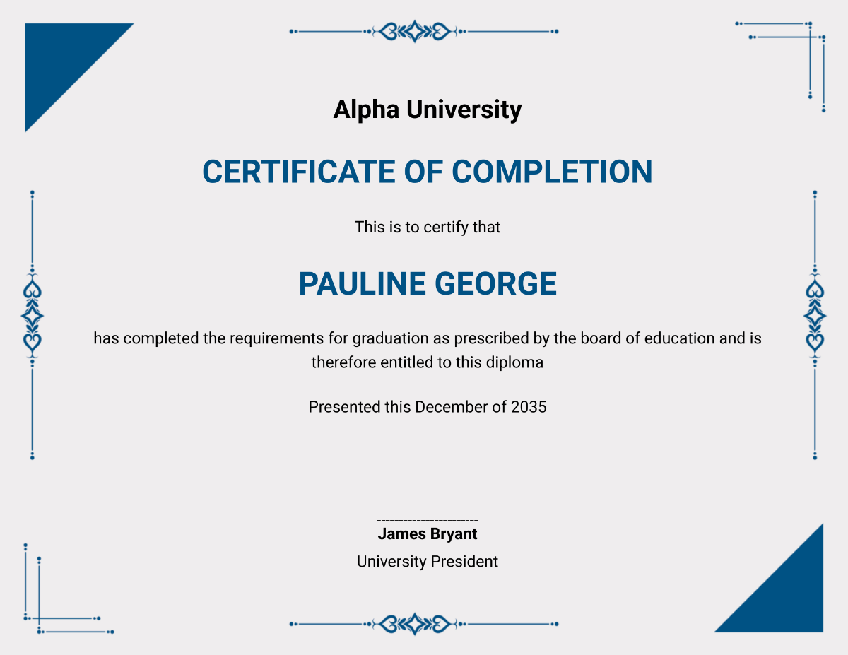 Free Printable Degree Templates