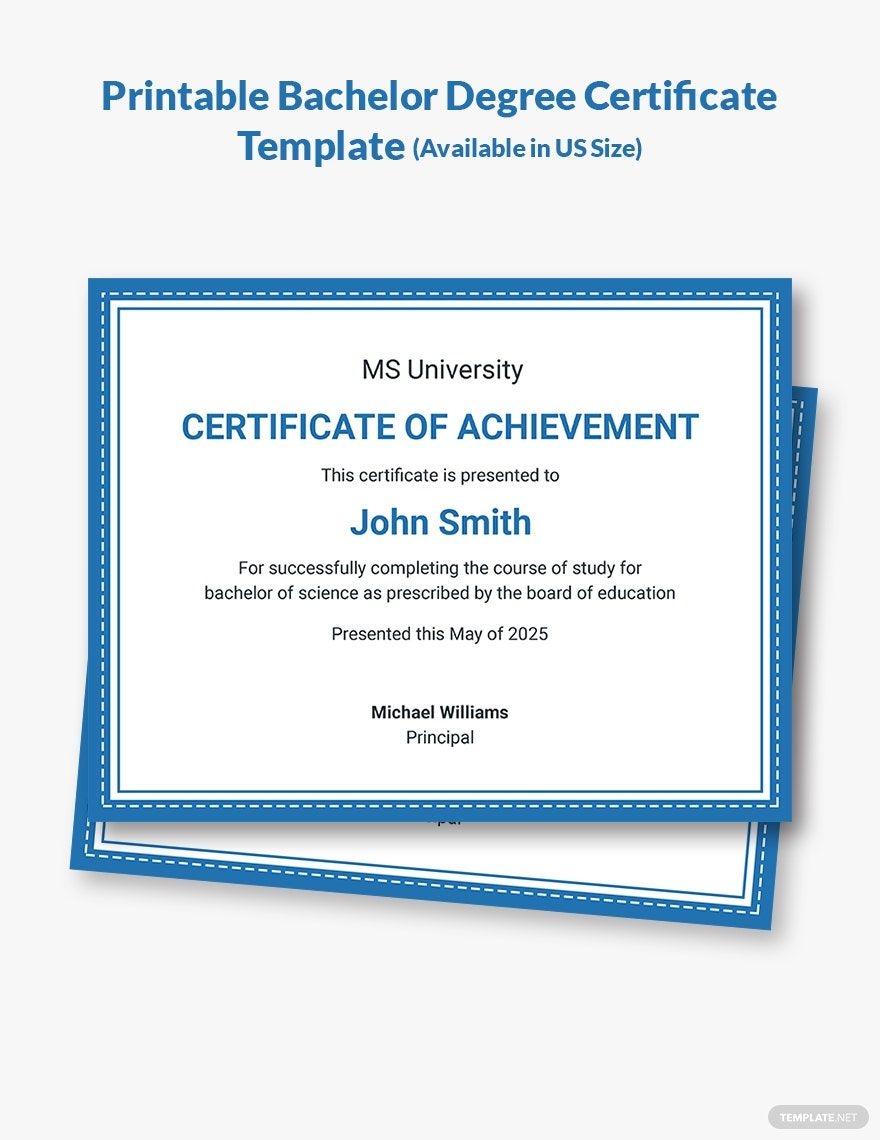 Free Printable Degree Certificate Templates To Customize Online