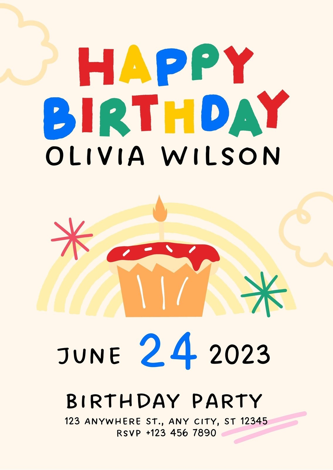 Free Printable Editable Kids Party Invitation Templates Canva