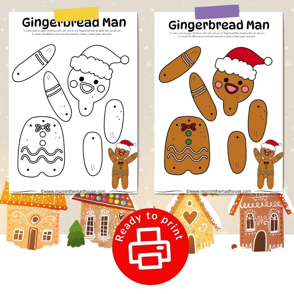 Free Printable Gingerbread Man Templates