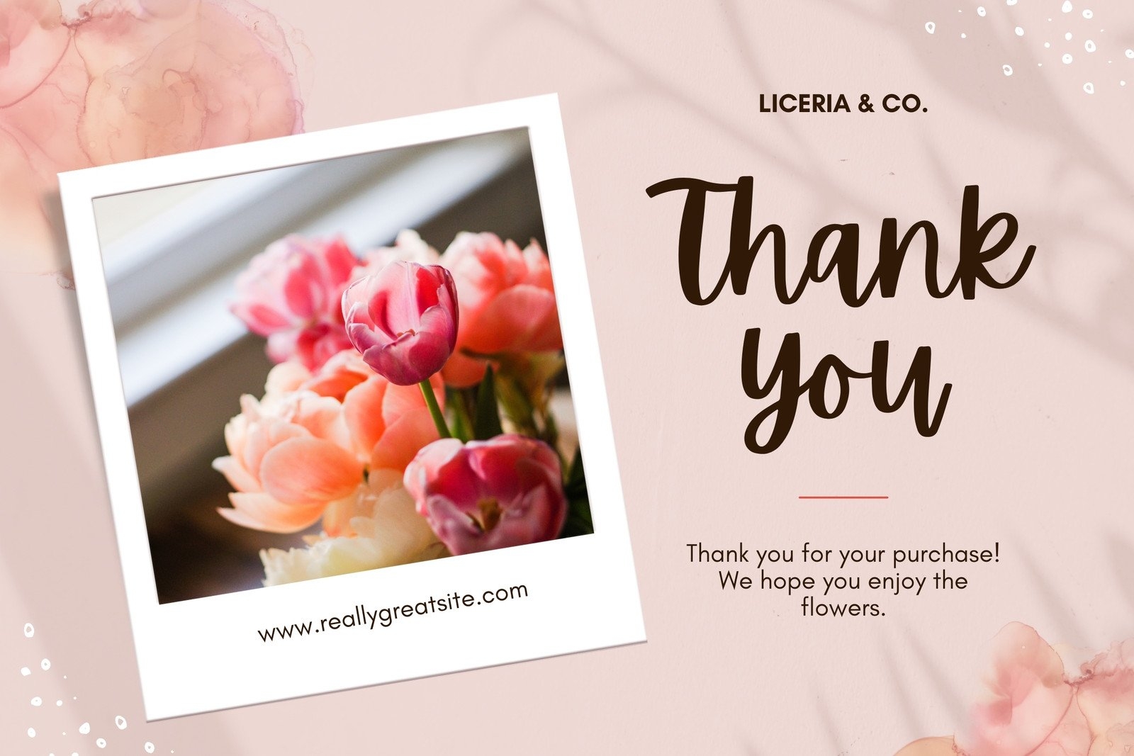 Printable Blank Greeting Card Template