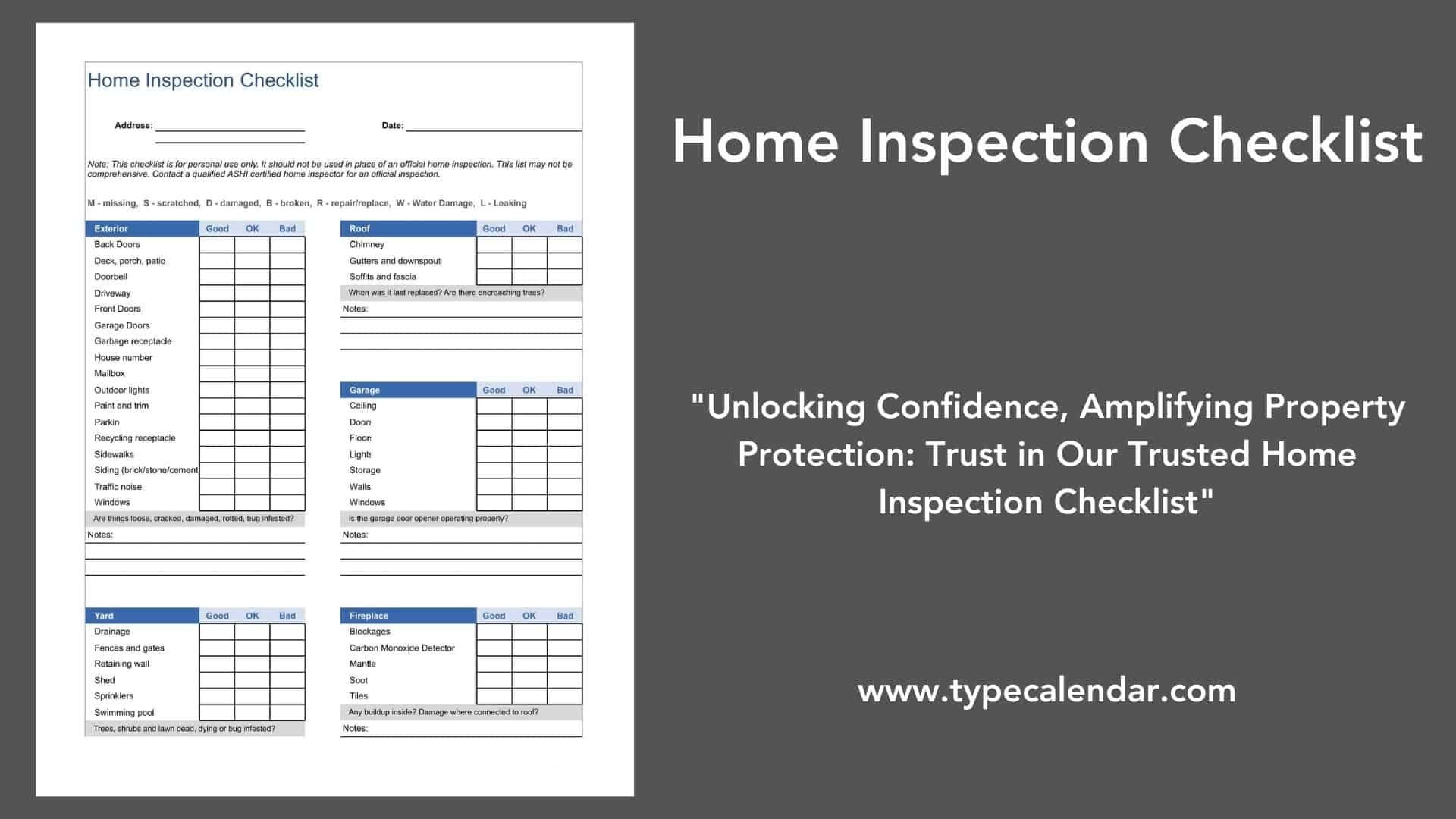 Free Printable Hvac Inspection Checklist Template