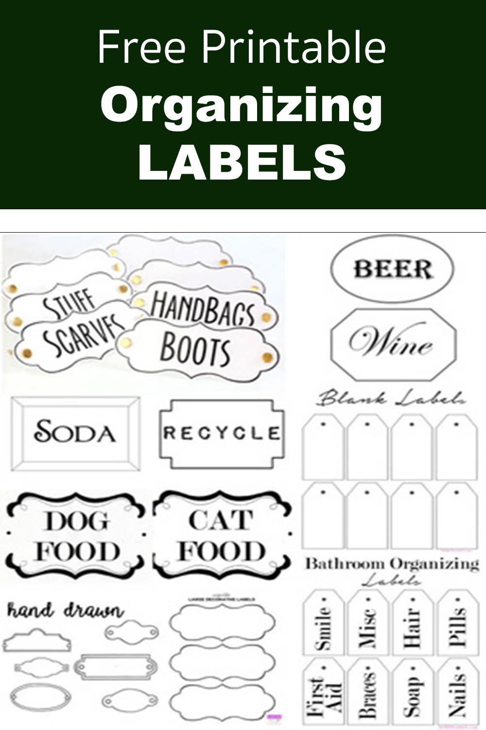 Printable Decorative Tags Templates Free