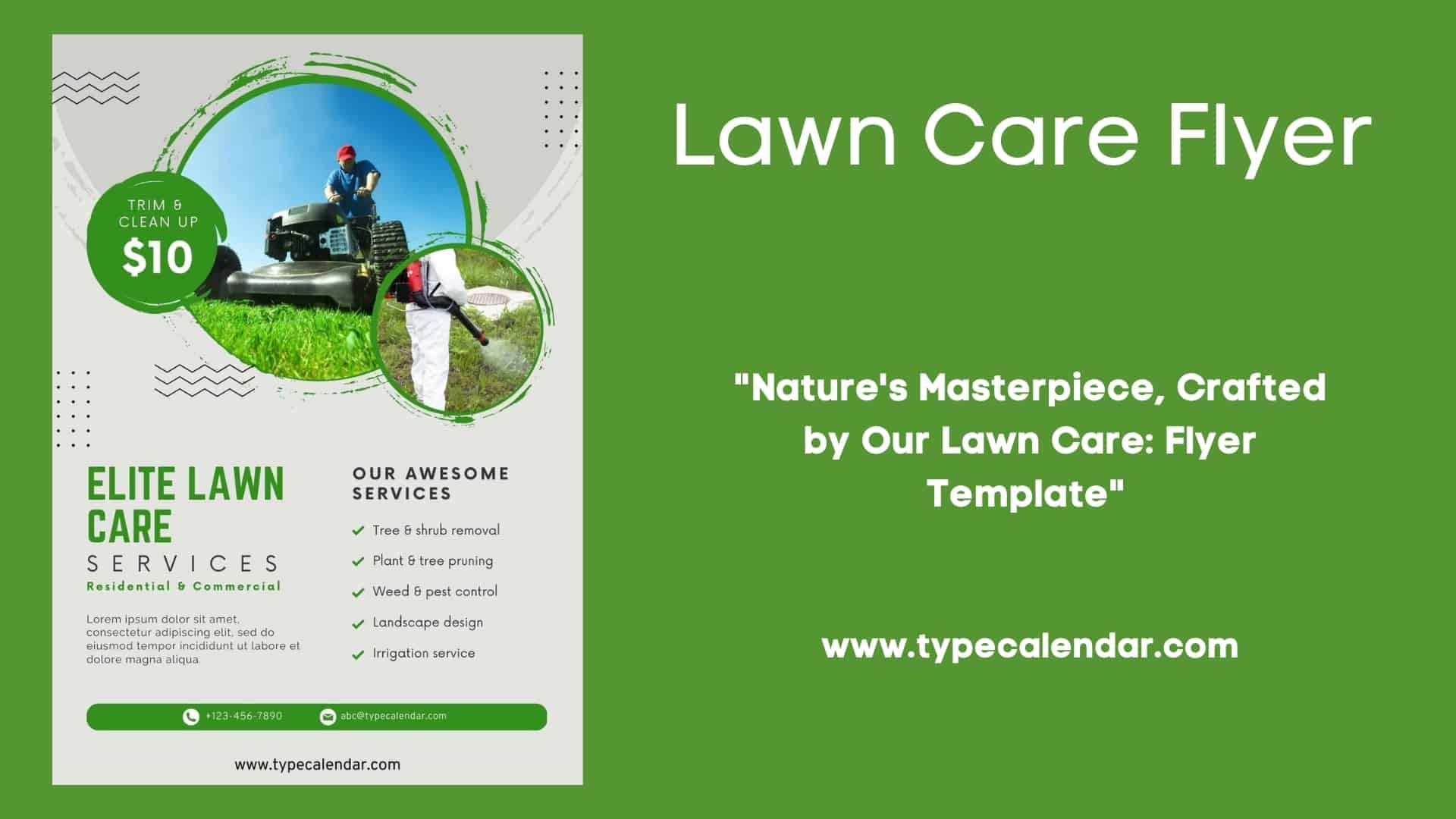 Landscaping Flyer Templates Free Printable