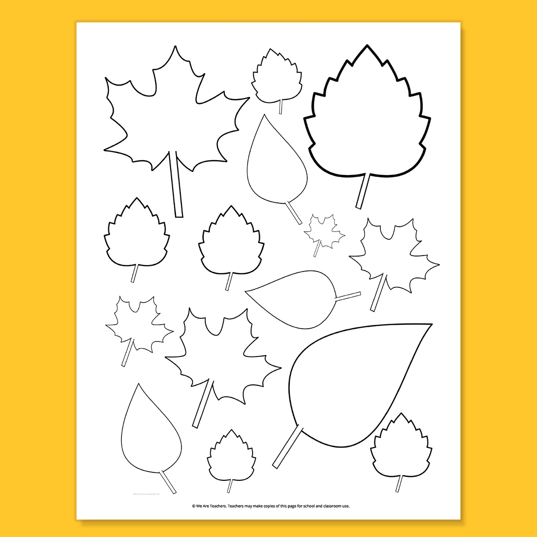 Leaf Free Printable Template