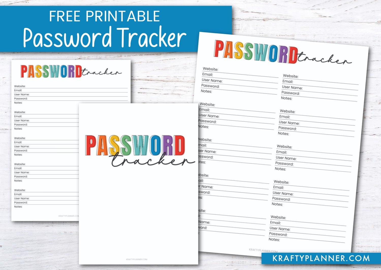 Free Printable Password Keeper Template