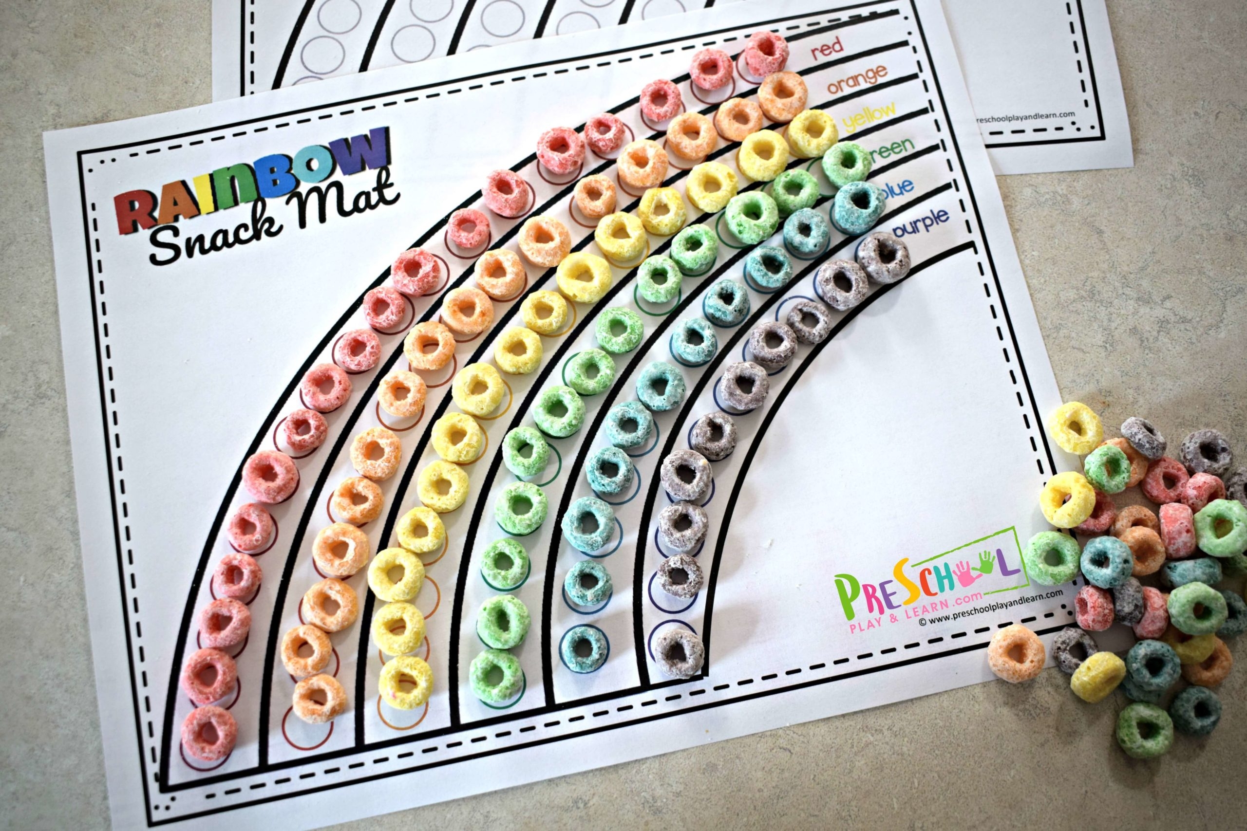  FREE Printable Rainbow Color Matching Game