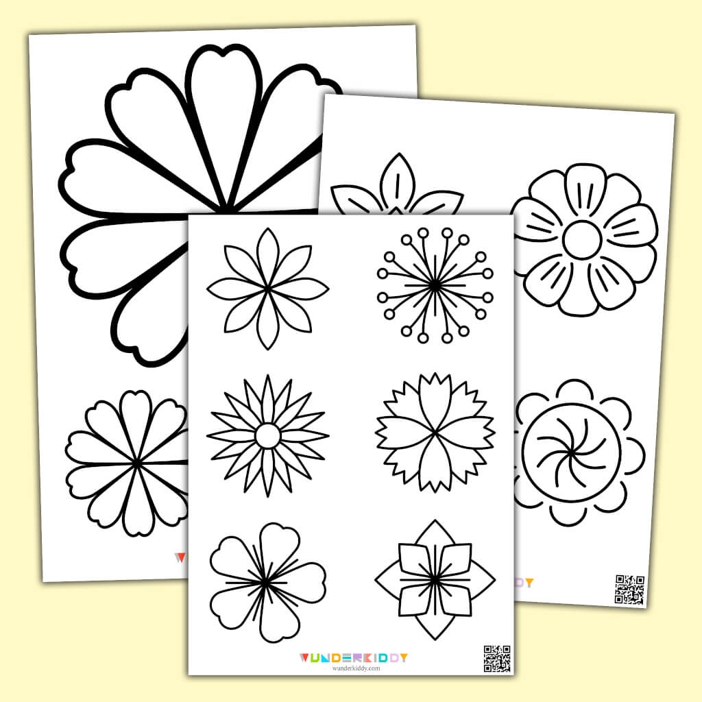 Free Printable Spring Flower Templates For Kids PDF
