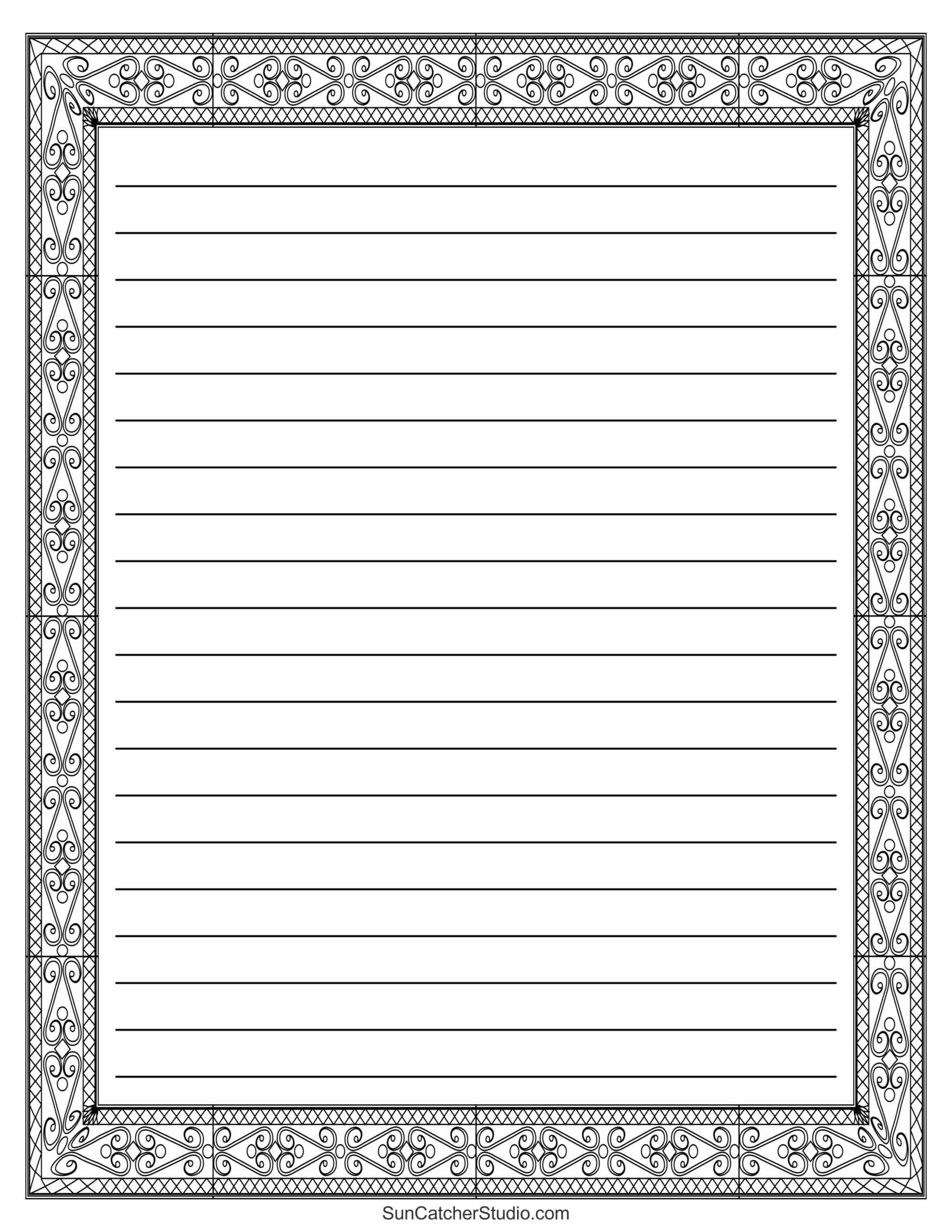 Free Printable Lined Stationery Pdf