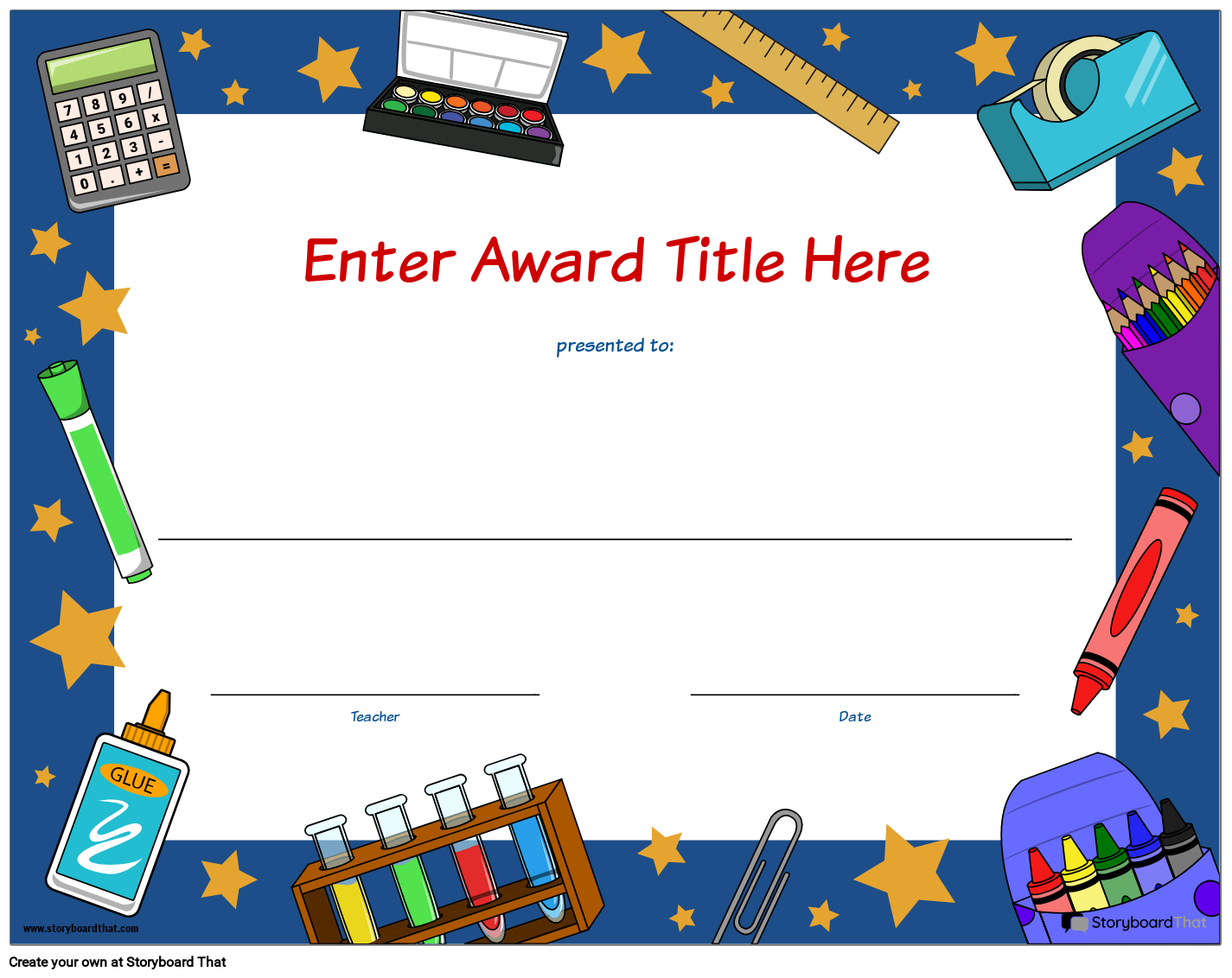 Free Printable Student Certificate And Award Templates