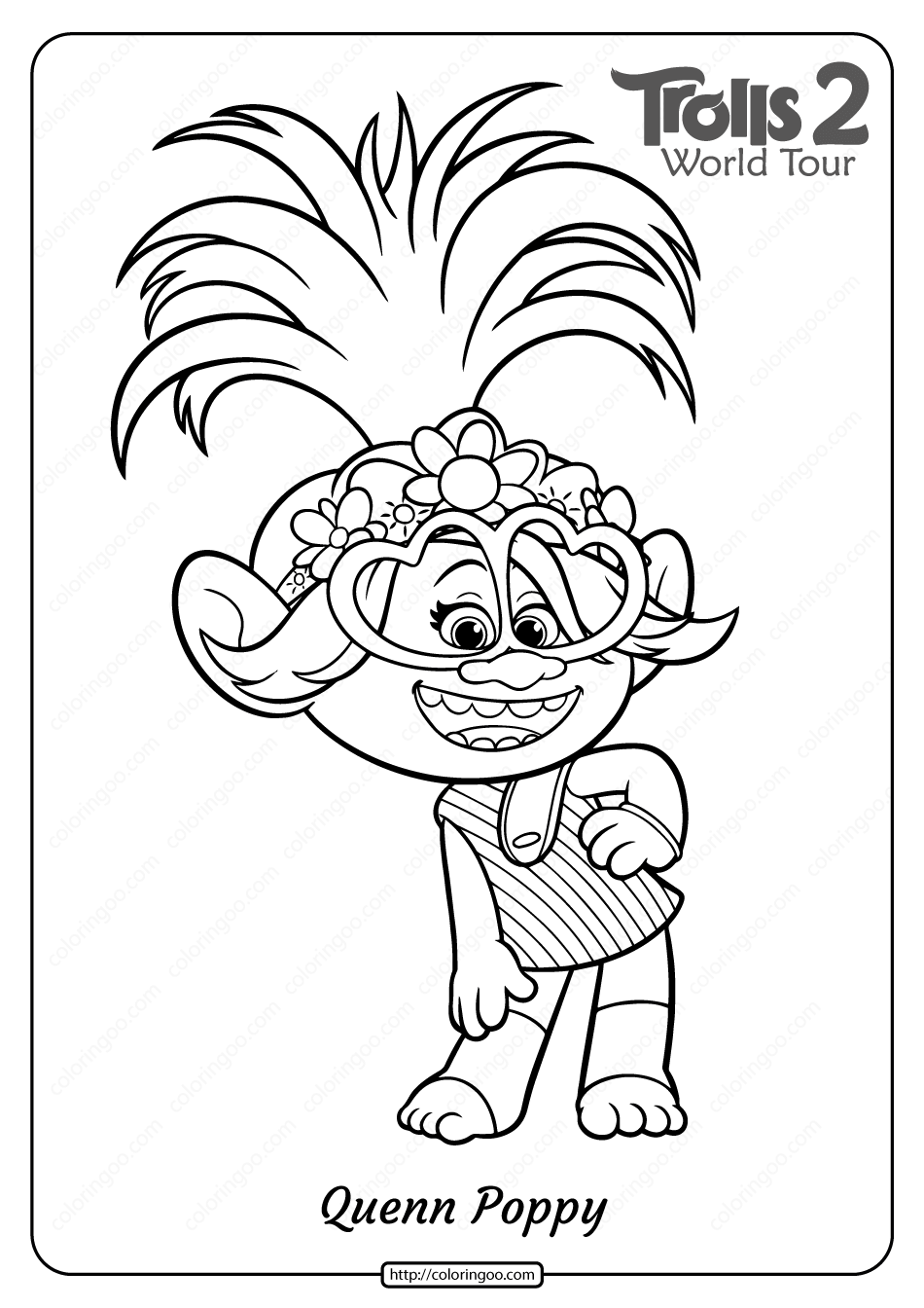 Free Printable Trolls Coloring Pages