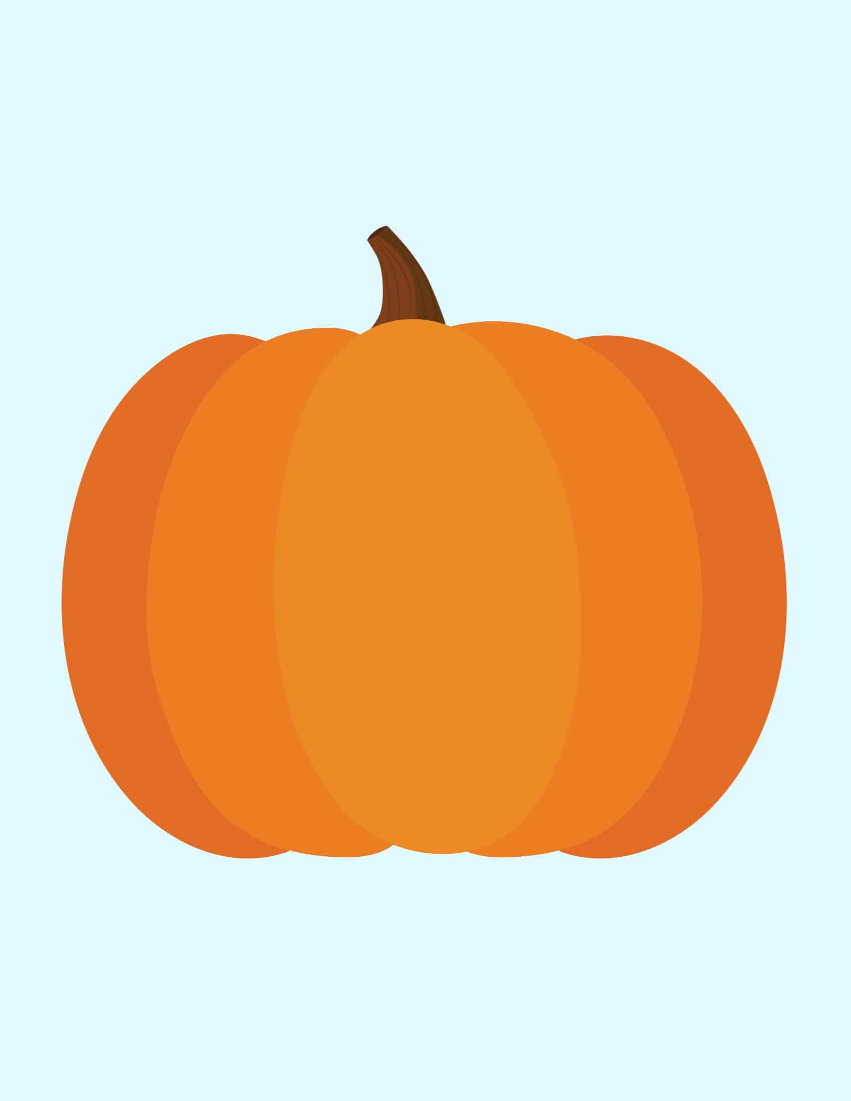 Simple Large Pumpkin Template Free Printable