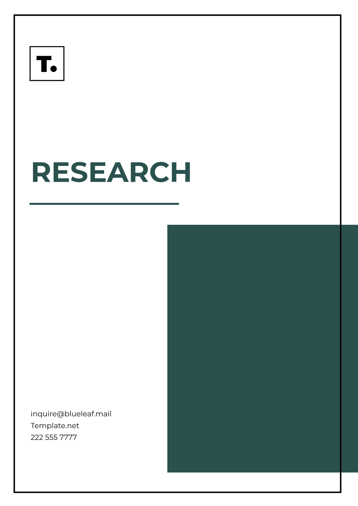 Free Research Templates To Edit Online And Print
