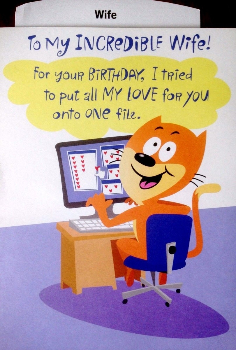 Funny WIFE BIRTHDAY Cards XL Size To My WIFE Hallmark Choice Of 14 AD13 EBay